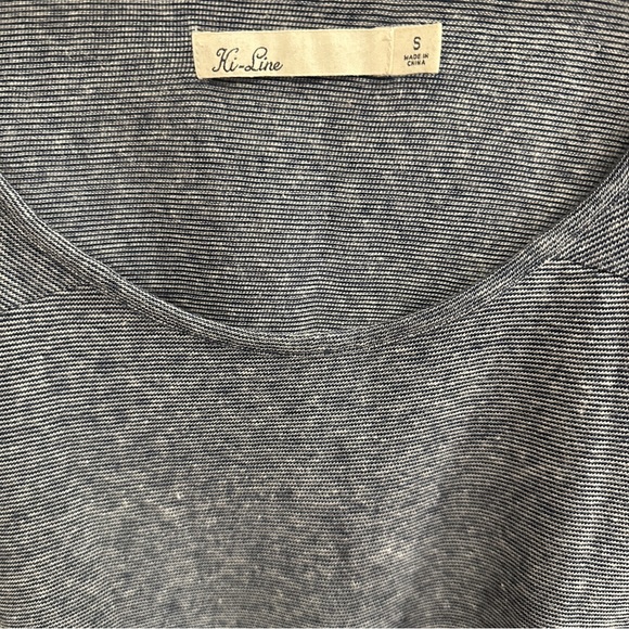 Madewell cotton/linen striped tank, navy/white, S, GUC - Picture 3 of 5